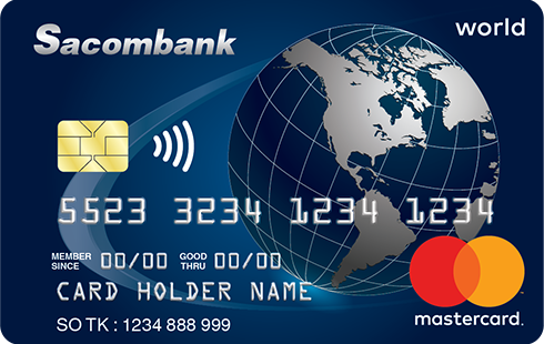 Thẻ tín dụng Sacombank World Mastercard